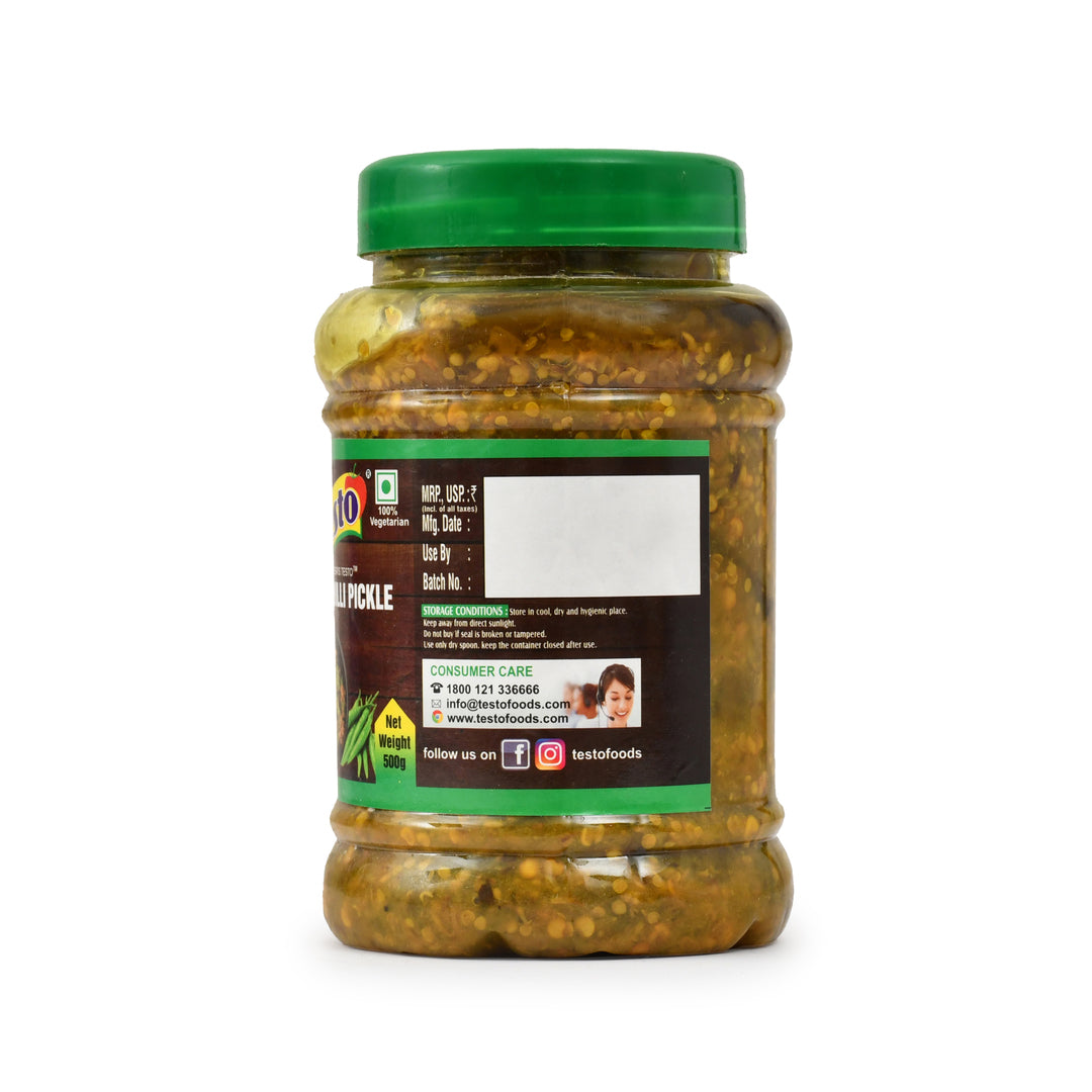 Green Chilli Pickle - 500g