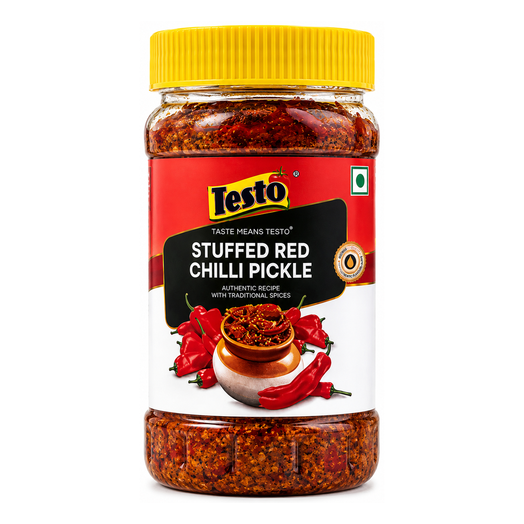 Red Chilli Pickle - Stuffed 400g