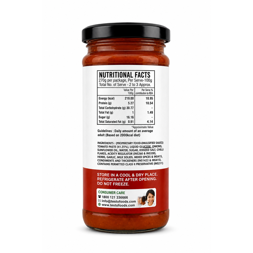 Pizza & Pasta Sauce - Bottle - 250g